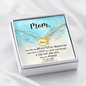 You left me mom necklace