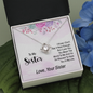 To my sister - i know i don't say it near enough Love Knot Necklace