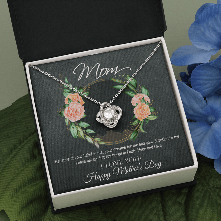 Mothers Day Love Knot Necklace