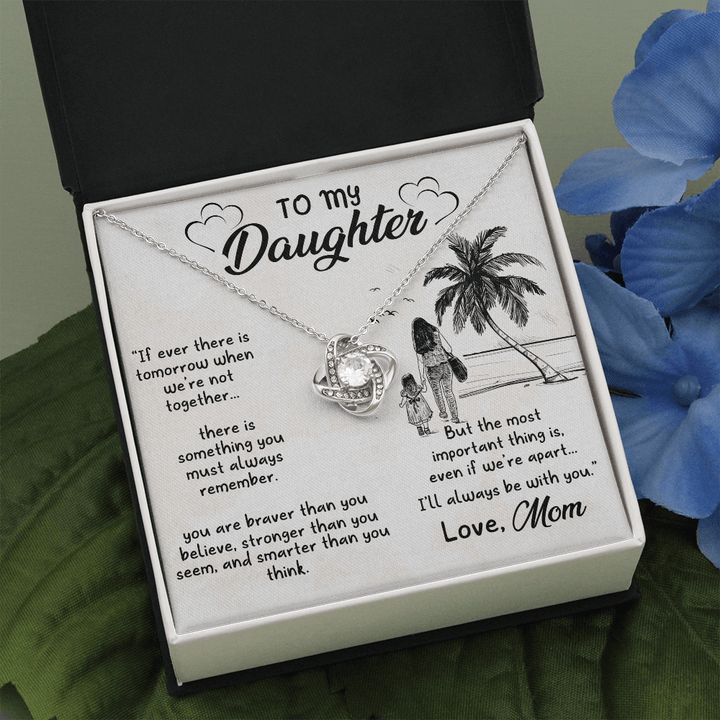 To my daughter Love Knot Necklace