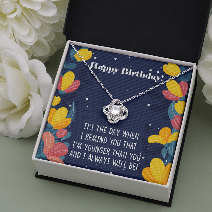 Birthday Love Knot Necklace