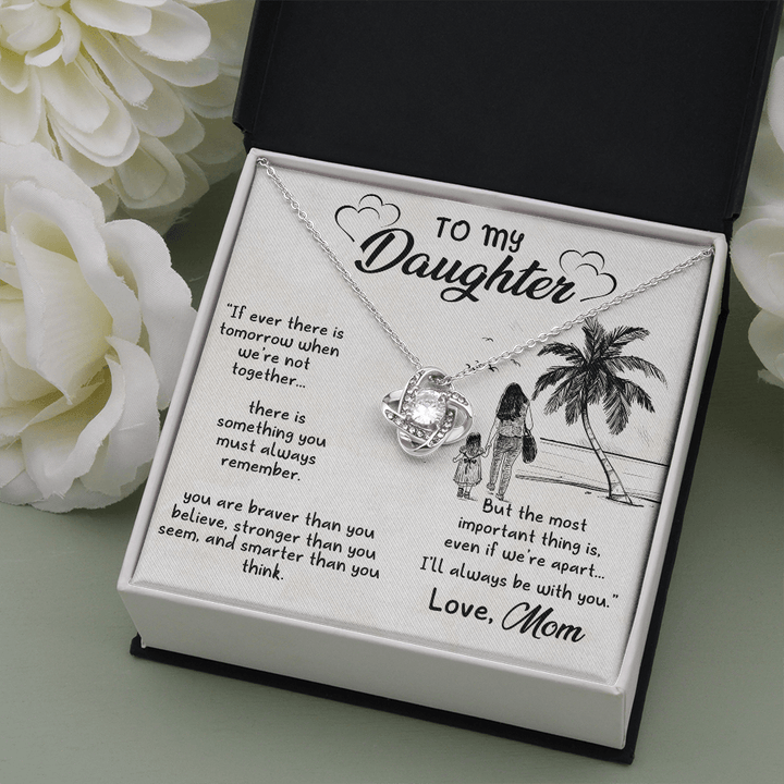 To my daughter Love Knot Necklace