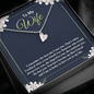 to my wife - i remember the first day i met you 2 Silver Necklace 1heart