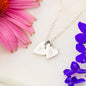 To my Bestie-A good friend feeds your soul Silver Necklace 1heart