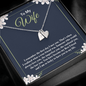 to my wife - i remember the first day i met you 2 Silver Necklace 1heart