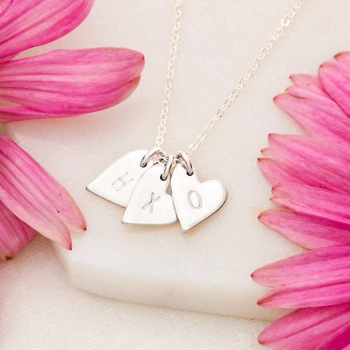 to my wife - i remember the first day i met you 2 Silver Necklace 1heart