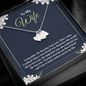 to my wife - i remember the first day i met you 2 Silver Necklace 1heart