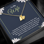 to my wife - i remember the first day i met you 2 Silver Necklace 1heart