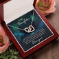 To my daughter - one of the greatest joys of a parent Interlocking heart Necklace