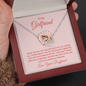 To My Girlfriend - From the day you walked into my life Interlocking heart Necklace