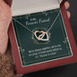 To my forever friend - We're always together Two hearts Necklace