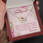 To my sweetheart-I believe Interlocking heart Necklace