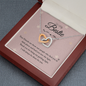 To my bestie-True Friends are those Interlocking heart Necklace