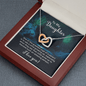 To my daughter - one of the greatest joys of a parent Interlocking heart Necklace