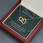 To my forever friend - We're always together Two hearts Necklace