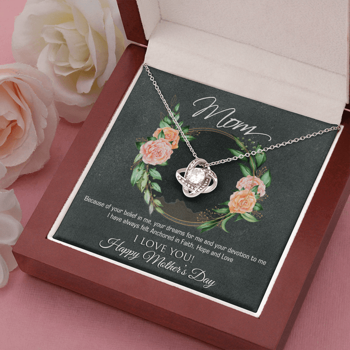 Mothers Day Love Knot Necklace