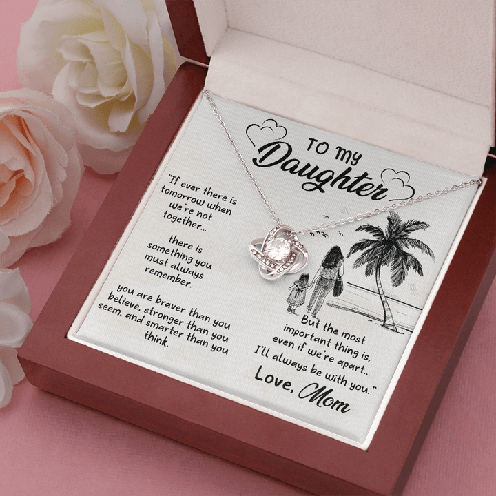 To my daughter Love Knot Necklace
