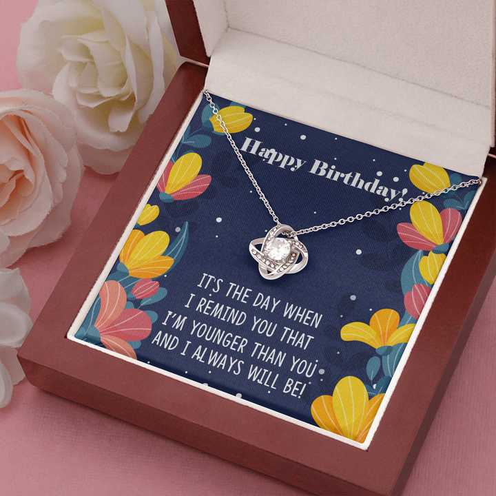 Birthday Love Knot Necklace