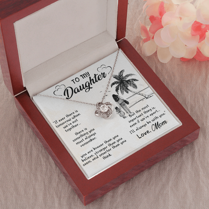 To my daughter Love Knot Necklace