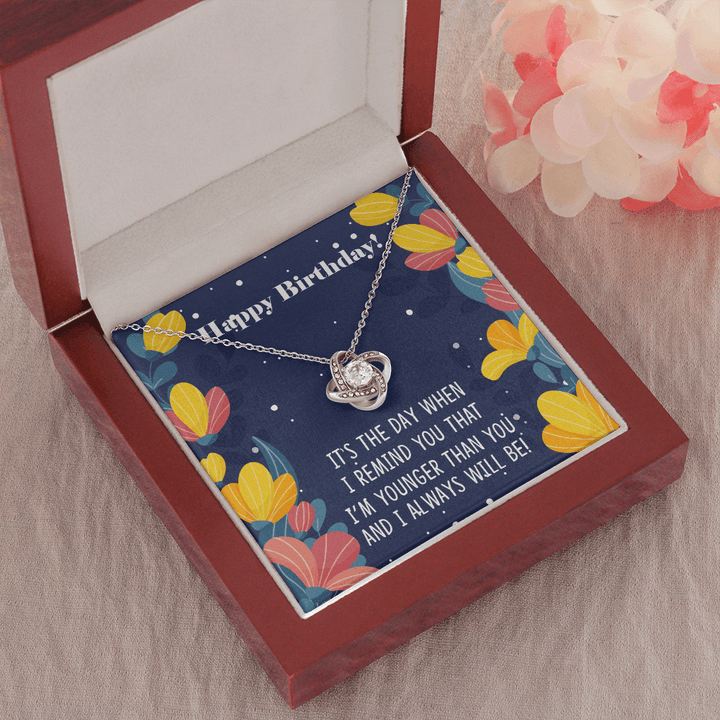 Birthday Love Knot Necklace