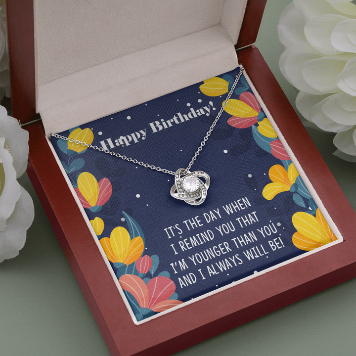 Birthday Love Knot Necklace