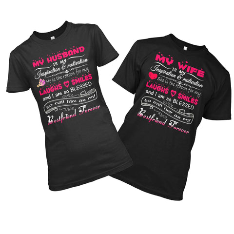 COUPLE GOALS HUSBAND / WIFE T-SHIRTS, Valentine's Special