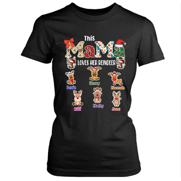 This Mama Loves Her Reindeer - Unisex T-Shirt