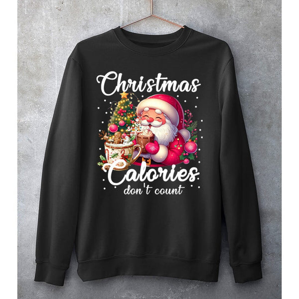 "CHRISTMAS CALORIES"- SWEAT-SHIRT AND HOODIE