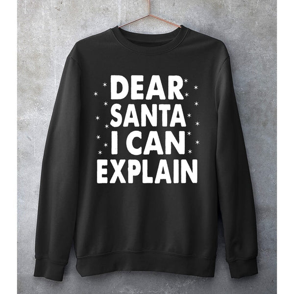 "DEAR SANTA I CAN EXPLAIN"- SWEAT-SHIRT AND HOODIE