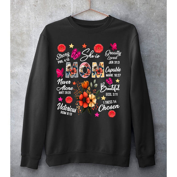 She is Mom Greatly Loved Capable Beautiful  - SWEAT-SHIRT AND HOODIE