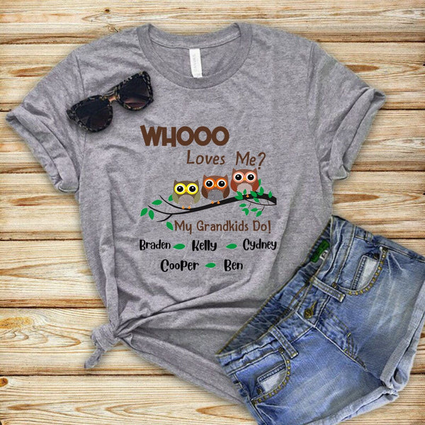 Who Loves Me ? My grandkids - Unisex T-Shirt