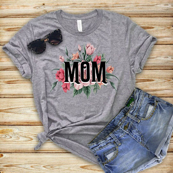 Mom With Flower - Unisex T - Shirt