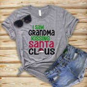 I Saw Grandma Kissing Santa - Unisex T-Shirt