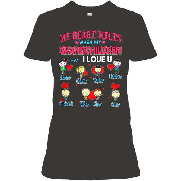 My Heart Melts...... Valentine's Day Special Custom Tee and More for Grandparents (Most Grandmas Buy 2 or more)