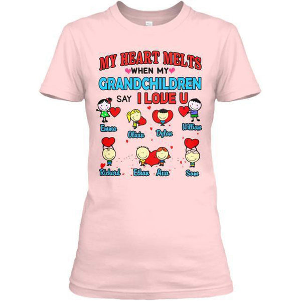 My Heart Melts...... Valentine's Day Special Custom Tee and More for Grandparents (Most Grandmas Buy 2 or more)