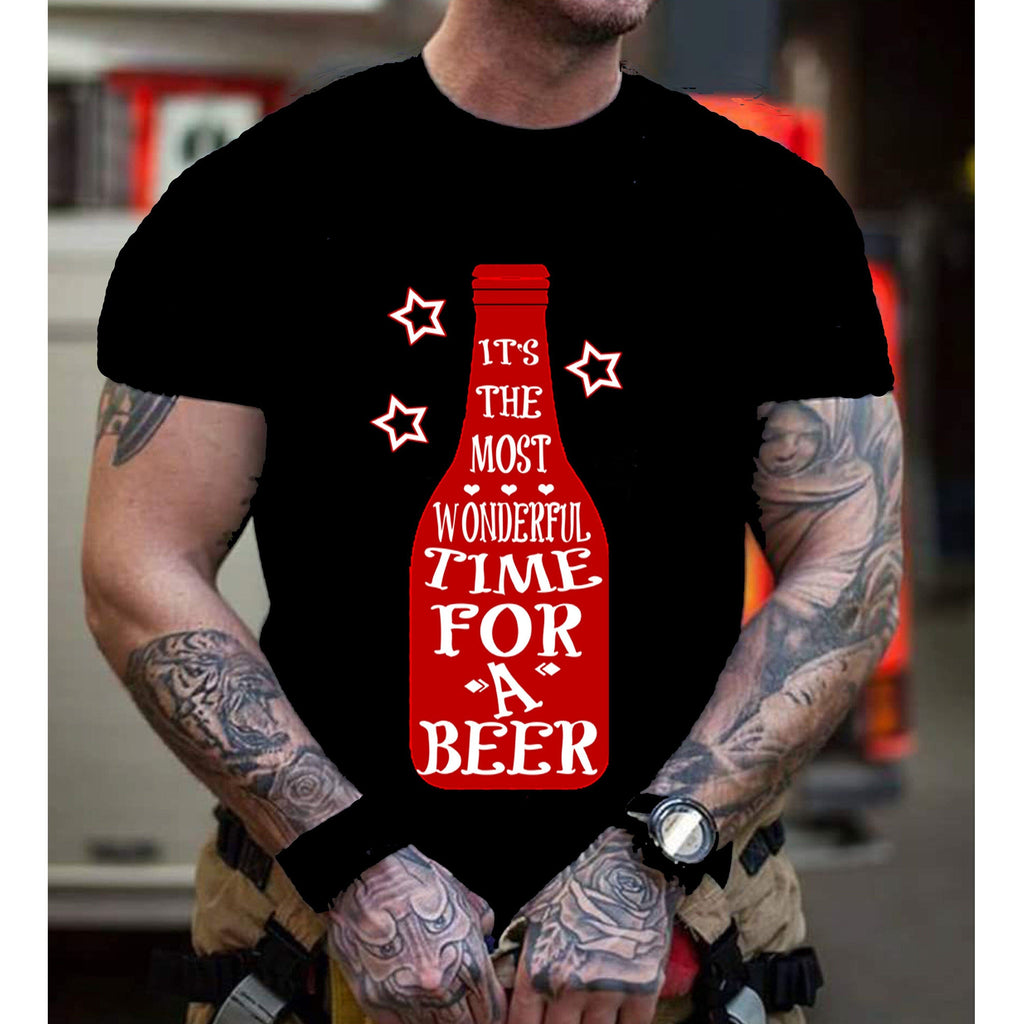 "Time For A Beer", Men Tee