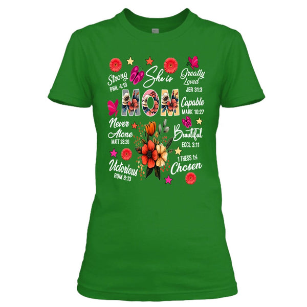 She is Mom Greatly Loved Capable Beautiful - T-Shirt