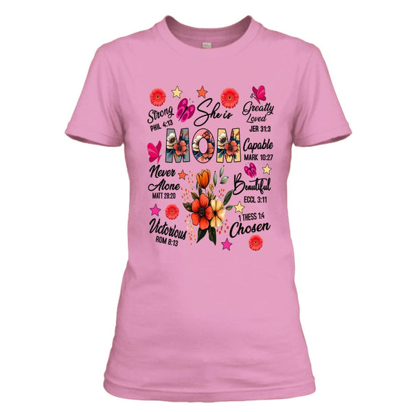 She is Mom Greatly Loved Capable Beautiful - T-Shirt