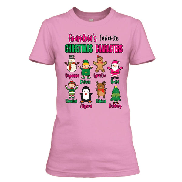 Grandma's Favorite Christmas Characters - Unisex T-Shirt