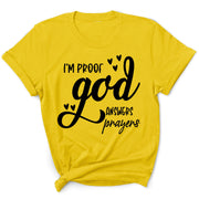 "I'M PROOF GOD ANSWERS PRAYERS"