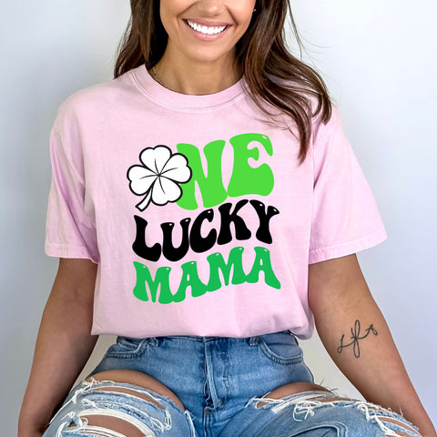 One Lucky Mama - Bella Canvas