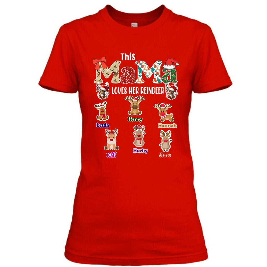 This Mama Loves Her Reindeer - Unisex T-Shirt