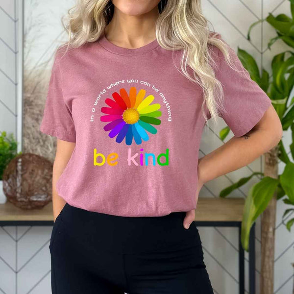 ''In a world where you can'' Bella Canvas