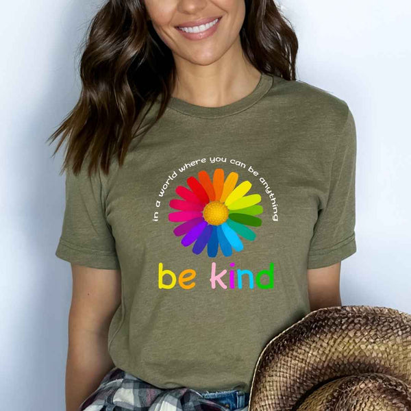 ''In a world where you can'' Bella Canvas