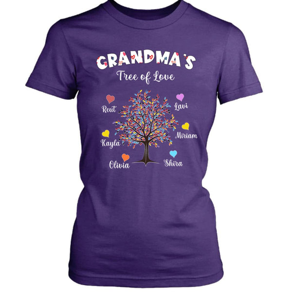 Grandma's Tree Of Love - Unisex T-Shirt