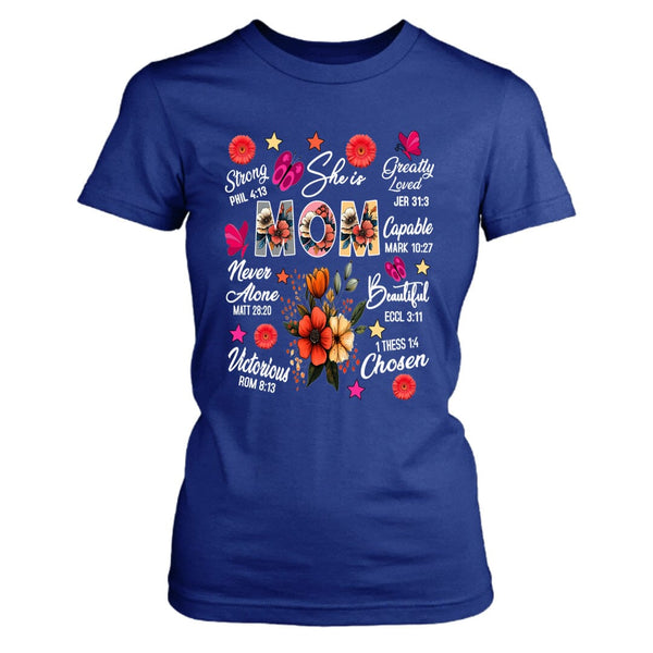 She is Mom Greatly Loved Capable Beautiful - T-Shirt