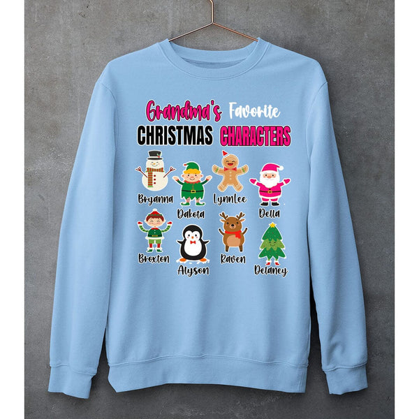 Grandma's Favorite Christmas Characters- SWEAT-SHIRT AND HOODIE