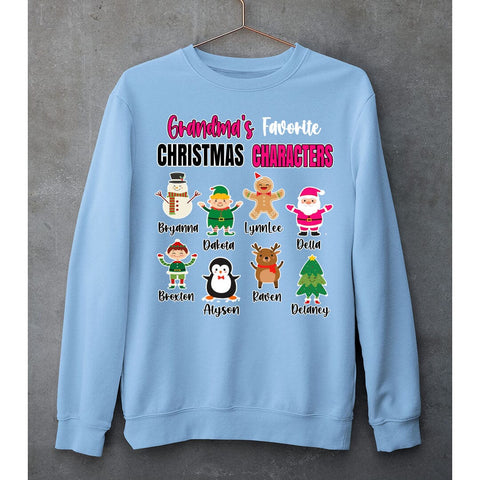 Grandma's Favorite Christmas Characters- SWEAT-SHIRT AND HOODIE