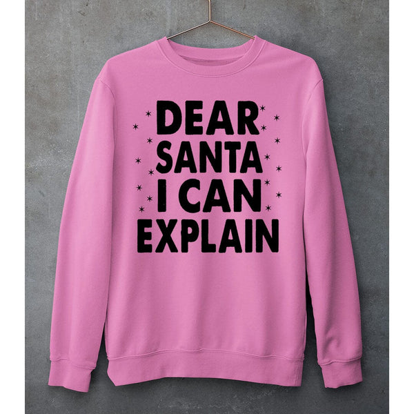 "DEAR SANTA I CAN EXPLAIN"- SWEAT-SHIRT AND HOODIE