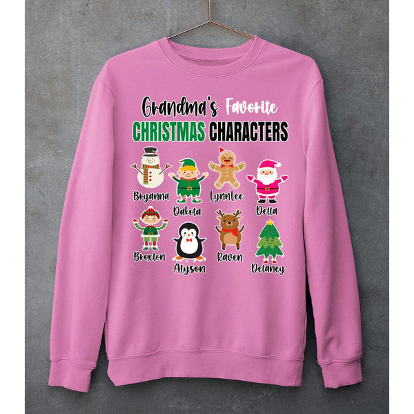 Grandma's Favorite Christmas Characters- SWEAT-SHIRT AND HOODIE